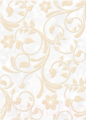 Декоративная плитка Beryoza Ceramica Нарцисс бежевый (250х350)
