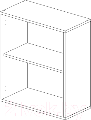 Шкаф навесной для кухни Горизонт Мебель Ева 60 (белый софт)