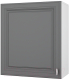 Миниатюра изображения товара Шкаф навесной для кухни Горизонт Мебель Ева 60 (графит софт)