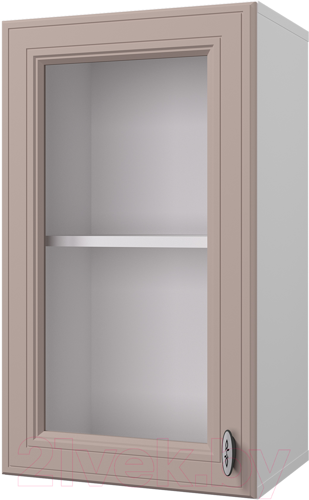 Шкаф навесной для кухни Горизонт Мебель Ева 40 с витриной