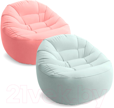 Intex надувное кресло beanless bag chair intex