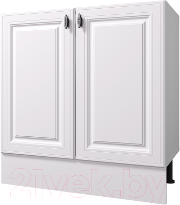 Шкаф-стол кухонный Горизонт Мебель Ева 80 (белый софт)