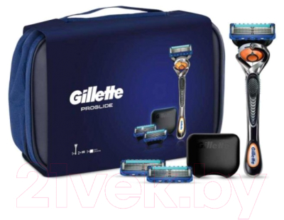 Набор для бритья Gillette Fusion ProGlide Flexball Станок+2 смен кас+косметичка+чехол