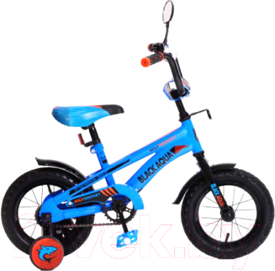 

Детский велосипед Black Aqua, Wily Rocket 1s KG1208 со светящимися колесиками