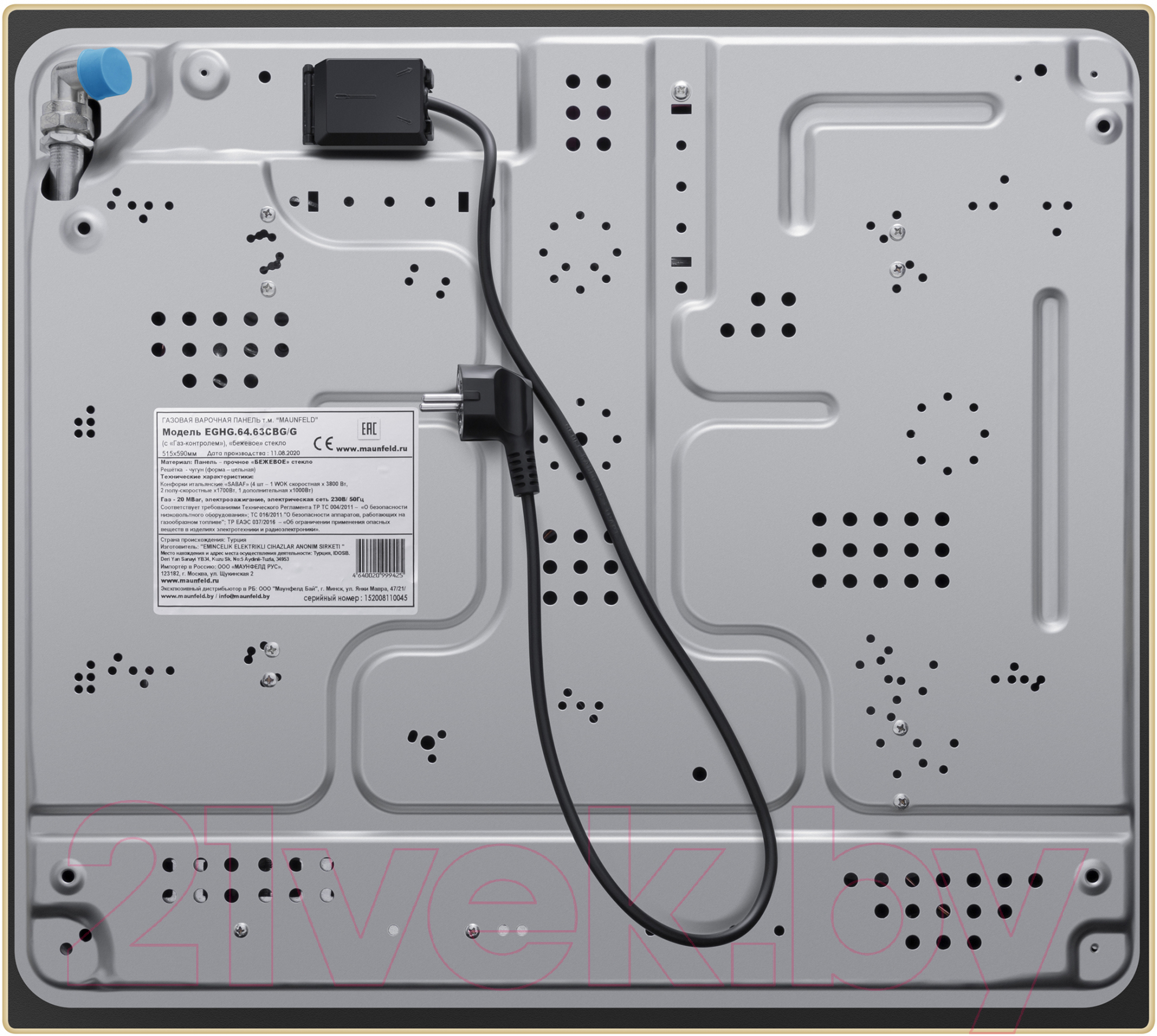 Газовая варочная панель Maunfeld EGHG.64.63CBG/G