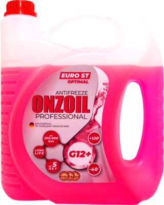 Антифриз Onzoil Red Optimal Euro ST G12+ (5кг, красный)