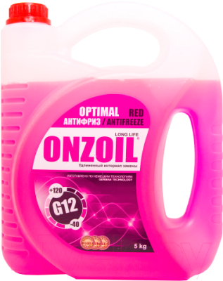 Антифриз Onzoil Red Optimal G12 (5кг, красный)