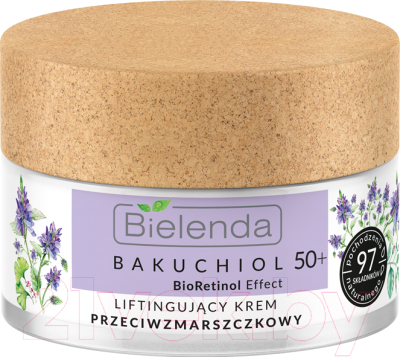 

Крем для лица Bielenda, Bakuchiol BioRetinol Effect лифтинг против морщин 50+