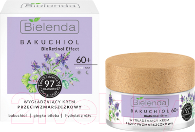 Крем для лица Bielenda Bakuchiol BioRetinol Effect укрепляющий против морщин 60+ (50мл)