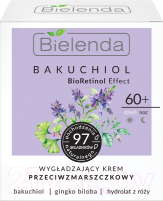 Крем для лица Bielenda Bakuchiol BioRetinol Effect укрепляющий против морщин 60+ (50мл)