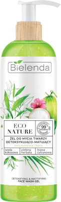 Гель для умывания Bielenda Eco Nature Кокосовая вода+Зеленый чай+Лемонграсс детокс (200г)