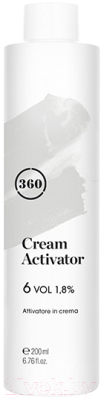 Эмульсия для окисления краски Kaaral 360 Cream activator 6 vol 1.8% (200мл)