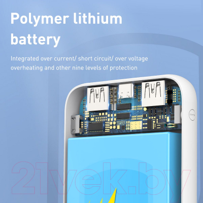 Портативное зарядное устройство Baseus Mini JA For Dog 10000mAh PPX10-MC02 (белый)