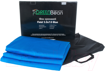Фон тканевый GreenBean Field 3.0 x 7.0 Blue / 21576