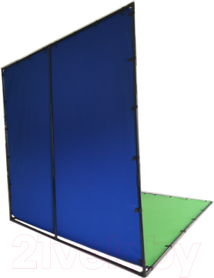 

Фон тканевый GreenBean, Зеленый;синий, Chromakey Screen L3060BG / 27662