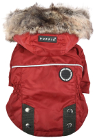 Куртка для животных Puppia Brock с капюшоном / PAUD-JM1851-RD-XXL (красный) - 