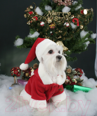 Куртка для животных Puppia Santa / PDDF-SC23-RD-3L (красный)