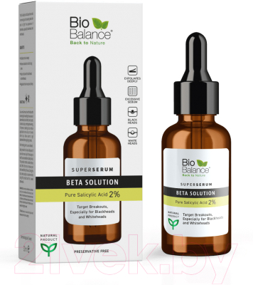 

Сыворотка для лица Bio Balance, Супер сыворотка с салициловой кислотой 2%