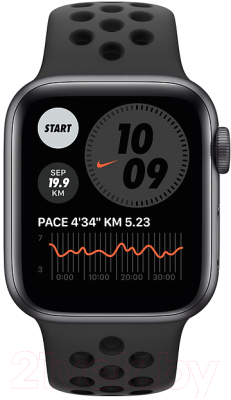 Умные часы Apple Watch Series 6 Nike GPS 44mm / MG173 (алюминий серый космос/антрацит)