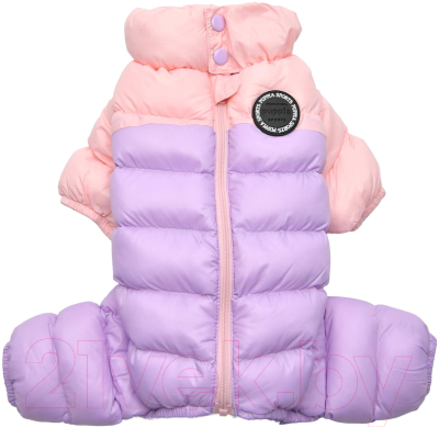 Комбинезон для животных Puppia Ultra Light Pastel / PAUD-JP1675-PK-XXL (розовый/сиреневый)