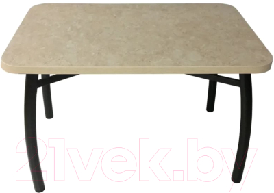 Обеденный стол Solt 110x70 (аламбра/ноги усиленные шелби-дуо черные)