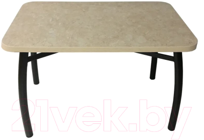 Обеденный стол Solt 120x80 (аламбра/ноги усиленные шелби-дуо черные)