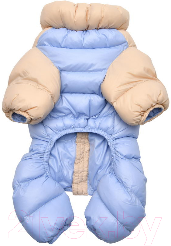Комбинезон для животных Puppia Ultra Light Pastel / PAUD-JP1675-BE-S (бежевый/голубой) — фото 2