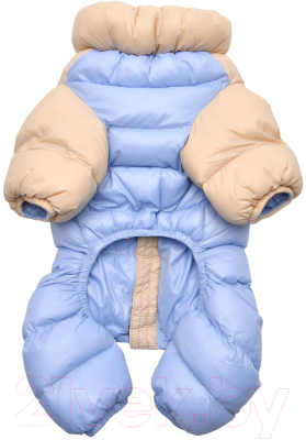 Комбинезон для животных Puppia Ultra Light Pastel / PAUD-JP1675-BE-L (бежевый/голубой)
