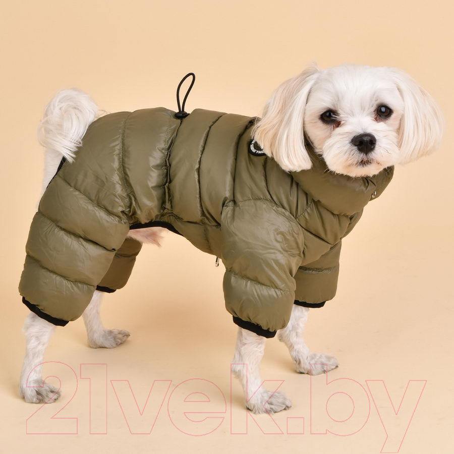 Комбинезон для животных Puppia Ultra Light Jumpesuit B / PAPD-JM1673-KH-S (хаки) — фото 3