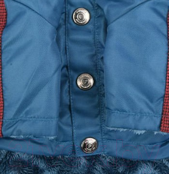 Куртка для животных Puppia Brock с капюшоном / PAUD-JM1851-TE-L (синий)