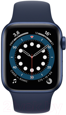 Умные часы Apple Watch Series 6 GPS 40mm / MG143 (алюминий синий/темный ультрамарин)