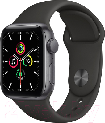 Умные часы Apple Watch SE GPS 40mm / MYDP2 (алюминий серый космос/черный спортивный)