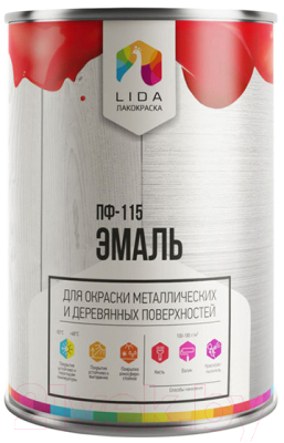 

Эмаль Lida, Голубой, ПФ-115