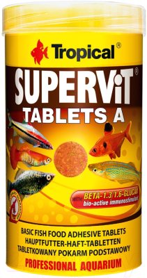 

Корм для рыб TROPICAL, Supervit Tablets A / 20622