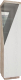 Шкаф-пенал с витриной Мебель-КМК Лайт правый 0551.7 (дуб юккон/дуб полярный) - 