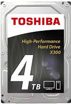 Жесткий диск Toshiba Sata-III X300 4TB (HDWE140EZSTA)