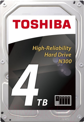 

Жесткий диск Toshiba, Sata-III N300 4TB (HDWQ140EZSTA)