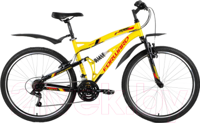 Велосипед Forward Benfica 26 1.0 2018 / RBKW8SN6H006 (16, желтый/черный)