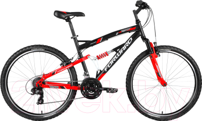 Велосипед Forward Benfica 26 1.0 2018 / RBKW8SN6H005 (16, черный/красный матовый)