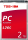 Жесткий диск Toshiba Sata-III 2TB L200 (HDWL120UZSVA) - 