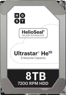 

Жесткий диск HGST, Ultrastar HE10 8Tb (HUH721008AL5204)