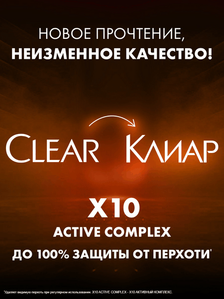 Шампунь для волос Clear Защита от выпадения волос против перхоти (400мл)
