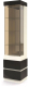 Шкаф-пенал с витриной Мебель-КМК Хилтон 0651.18 левый (капучино светлый/мокко глянец) - 