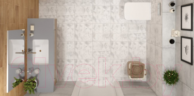 Декоративная плитка Grasaro Gesso G-50/d01 (400x400, серый)