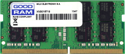 Оперативная память DDR4 Goodram GR2666S464L19/16G