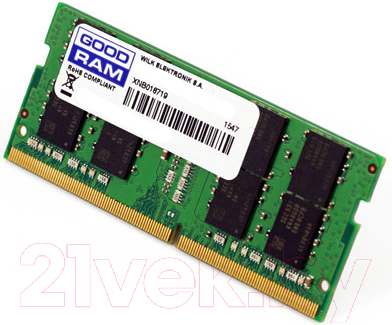 Оперативная память DDR4 Goodram GR2666S464L19/16G