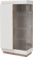 Шкаф с витриной Мебель-КМК Роксет 1 0554.3 левый (дуб юккон/белый глянцевый) - 