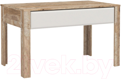 Журнальный столик Мебель-КМК Роксет 0554.9 (дуб юккон/белый глянец)