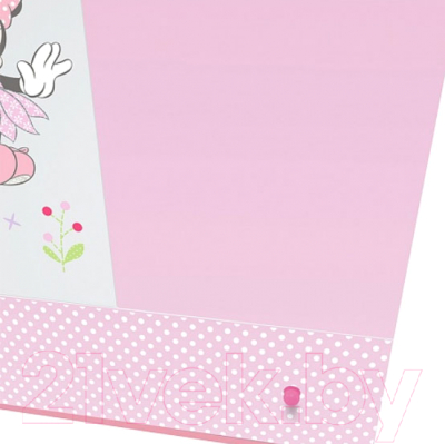 Шкаф Polini Kids Disney baby Минни Маус-Фея двухсекционный (белый/розовый)