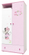 Шкаф Polini Kids Disney baby Минни Маус-Фея двухсекционный (белый/розовый) - 